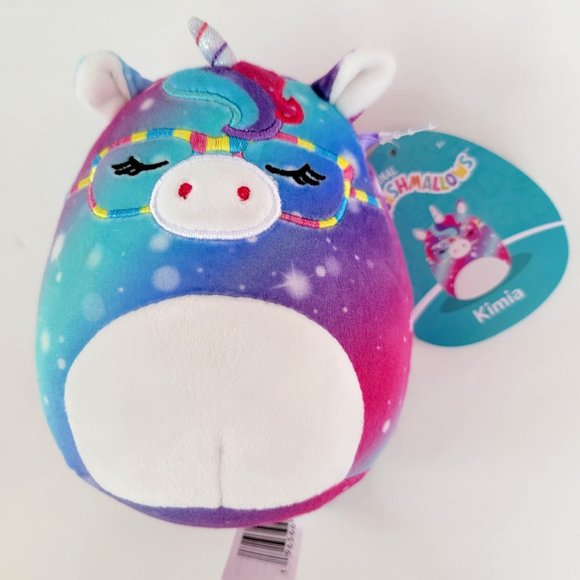 KIMIA Squishmallow - The Galaxy Unicorn with Glasses, 5" very round, NWT - Picture 1 of 6